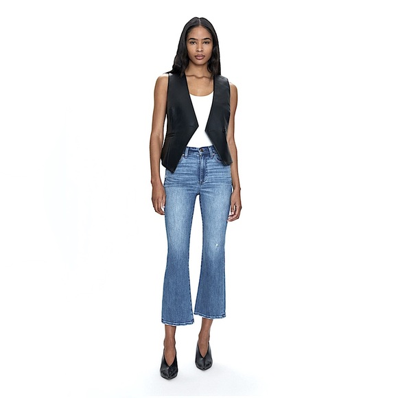 Madewell High Waisted Jeans Women’s 32 Cali Demi Boot Medium Wash Cropped - Picture 1 of 11